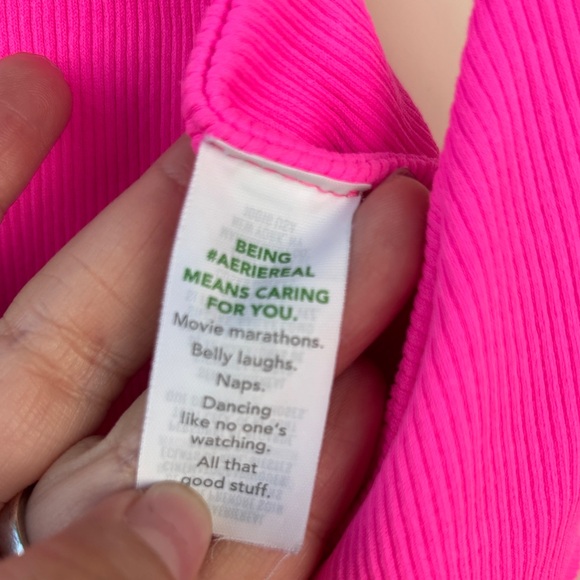 Aerie Neon Pink Bandeau - Picture 3 of 4